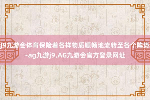 J9九游会体育保险着各样物质顺畅地流转至各个阵势-ag九游j9,AG九游会官方登录网址